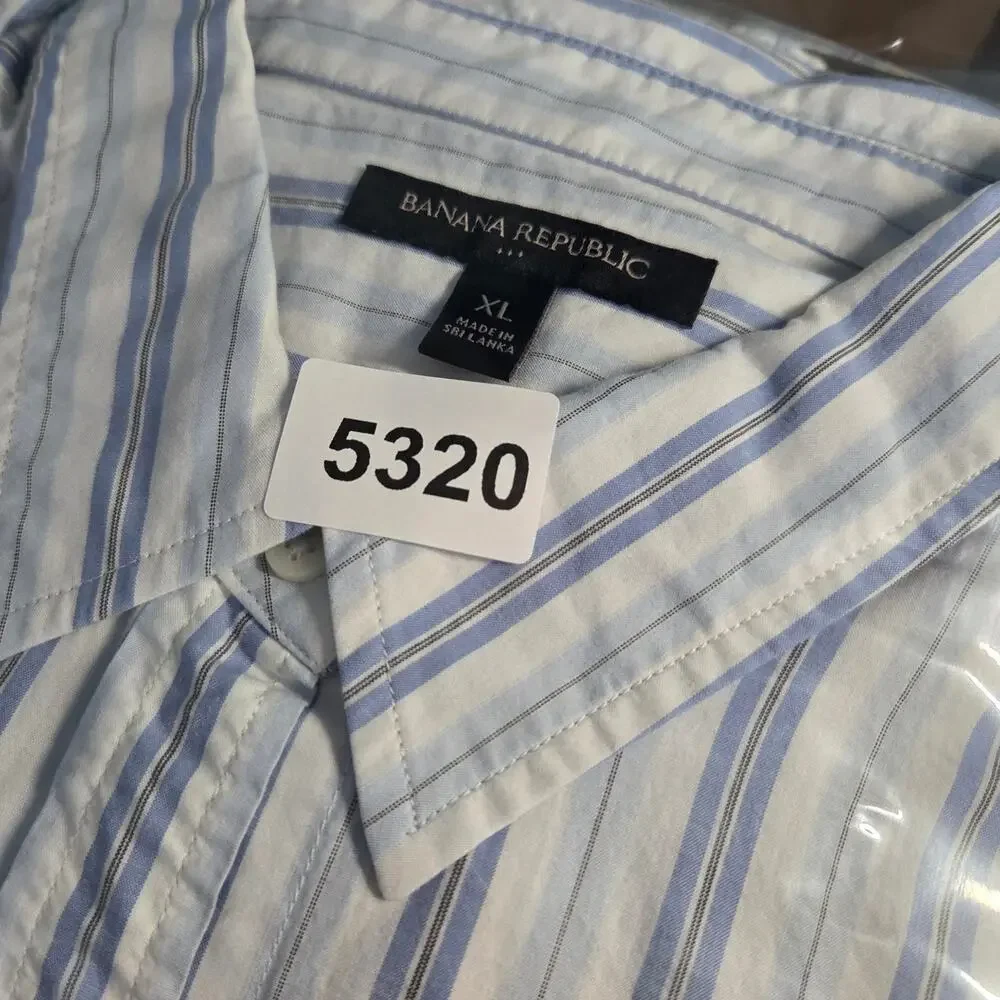 🌼Banana Republic Shirt Mens Size XL Long Sleeve Button Down (3/4 sleeves)